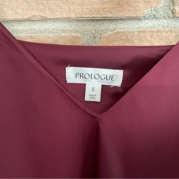 Wine Colored Spaghetti Strap Slip Evening Dress - Picture 7 of 10